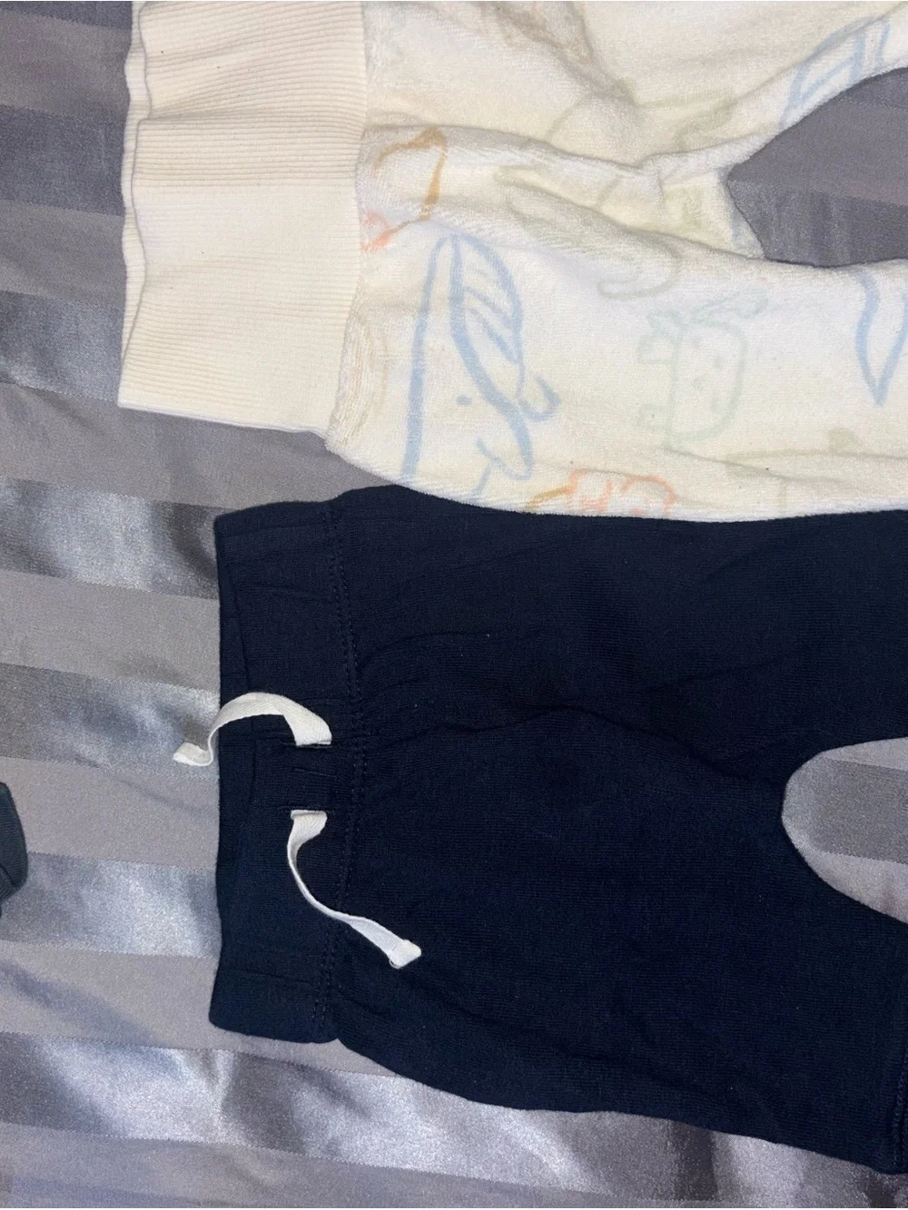 Carter's Bundle of Navy, Black, Gray, White & Cream Kids Bottoms